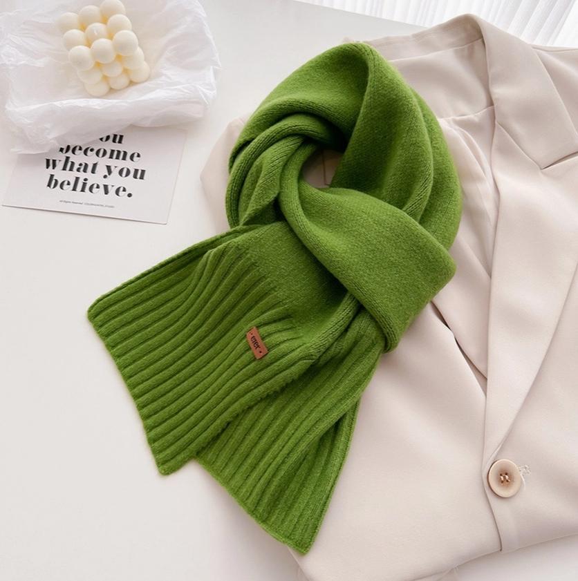 Warm Minimalist Wool Wrap Scarf