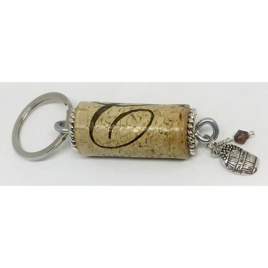 Wine Barrel Charm Keychain