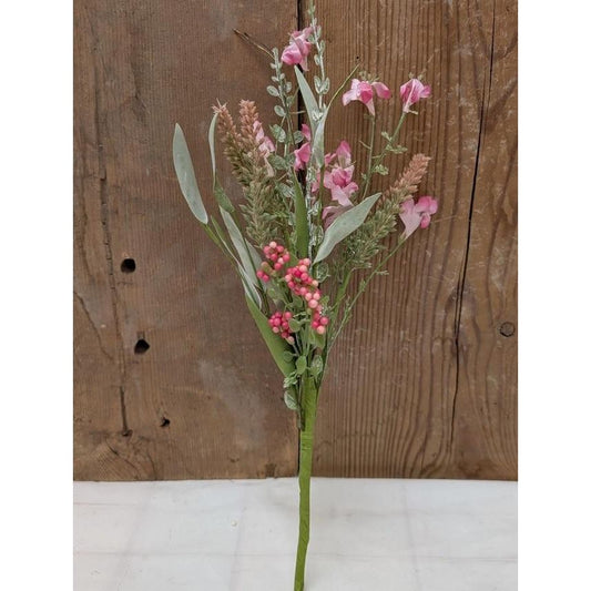 Pink Wildflower Pick