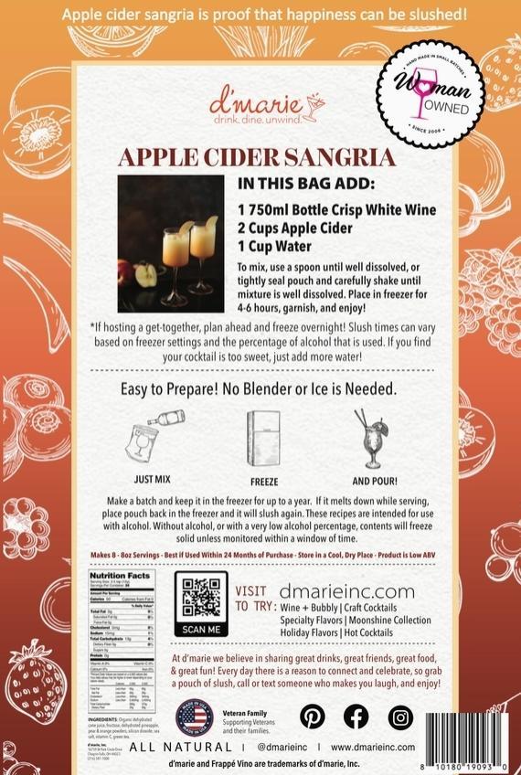 Apple Cider Sangria - Ready-To-Freeze Wine Cocktail