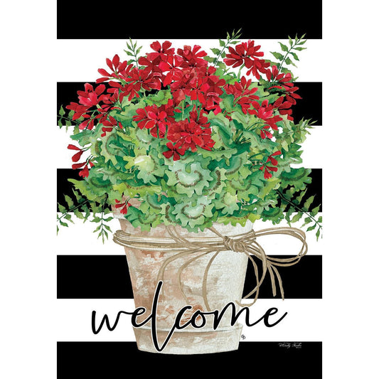 Geranium Bucket Flag