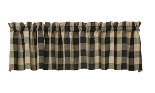 Wicklow Check Valance (Black)