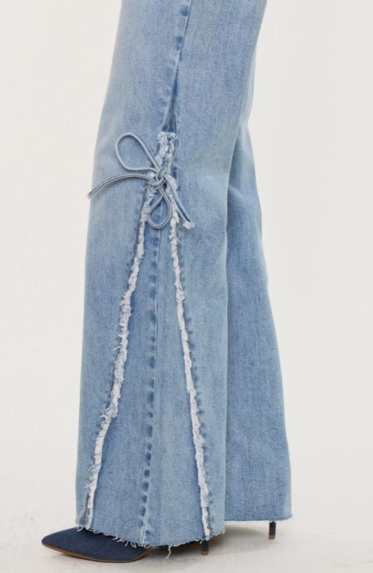 KanCan Mid Rise Wide Flare Jean