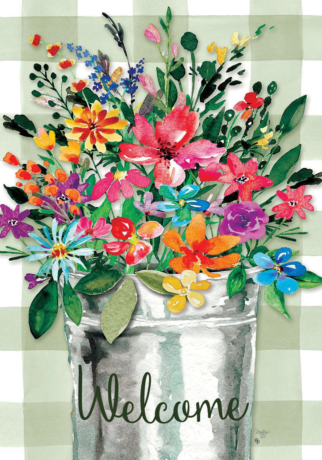 Wildflower Bucket Flag