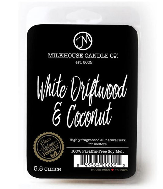 Milkhouse Candles White Driftwood & Coconut Melts