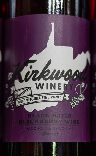 Kirkwood Winery Black Satin Blackberry West Virginia Wine