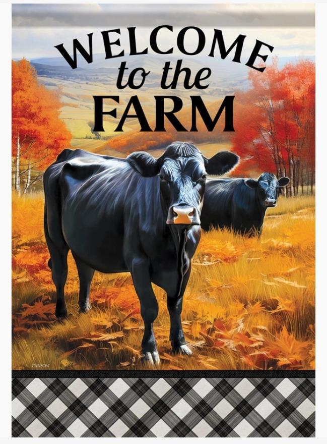 "Welcome To the Farm" Garden Durasoft™ Flag