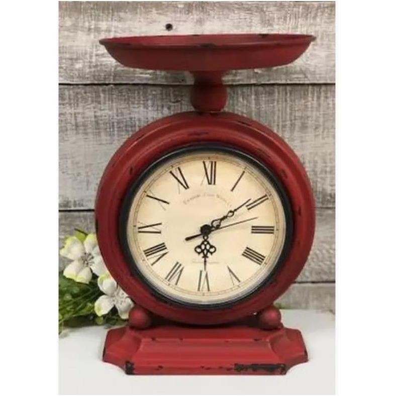 Red Scale Clock
