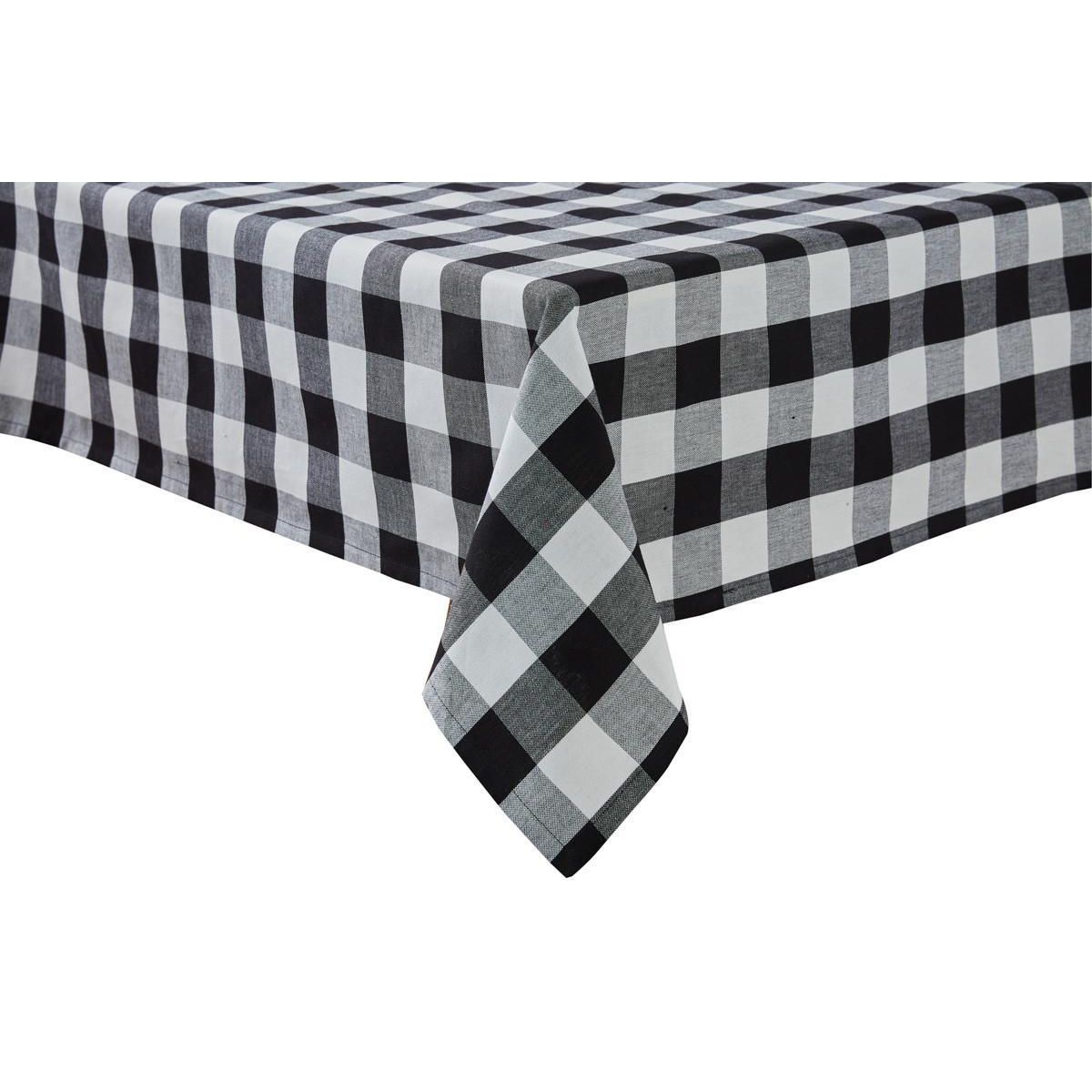 Wicklow Check Tablecloth (Black & Cream)