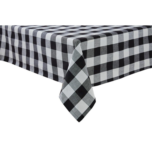 Wicklow Check Tablecloth (Black & Cream)