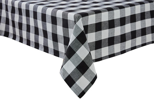 Wicklow Check Tablecloth (Black & Cream)