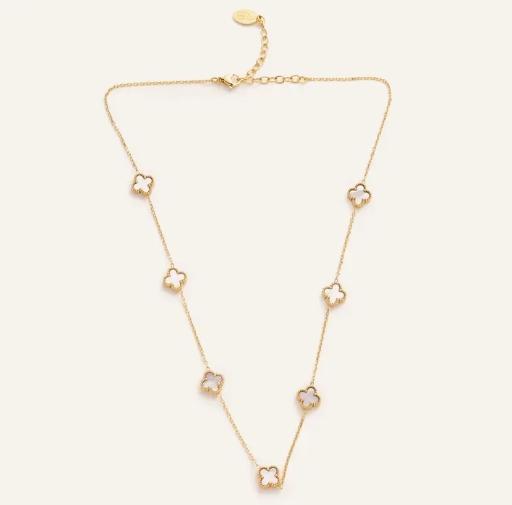 Mini White Flora Necklace