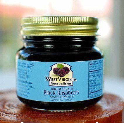 West Virginia Fruit & Berry Almost Heaven Black Raspberry Seedless Preserves (10oz)