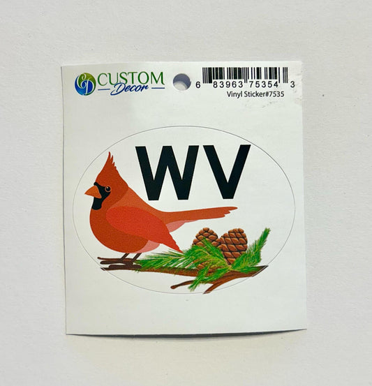 Vinyl Sticker (WV Cardinal)