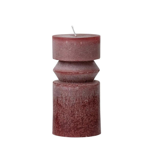Unscented Totem Pillar Candle (Red)