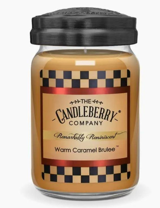 The Candleberry Company Warm Caramel Brulee™, Large Jar Candle