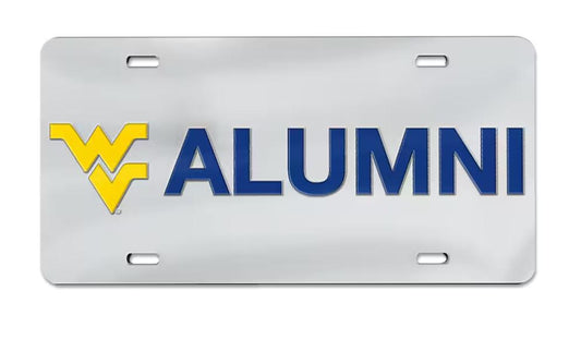 West Virginia Mountaineers Alumni Team Logo Laser Cut Acrylic License Plate