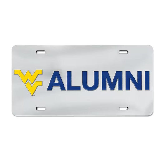 West Virginia Mountaineers Alumni Team Logo Laser Cut Acrylic License Plate