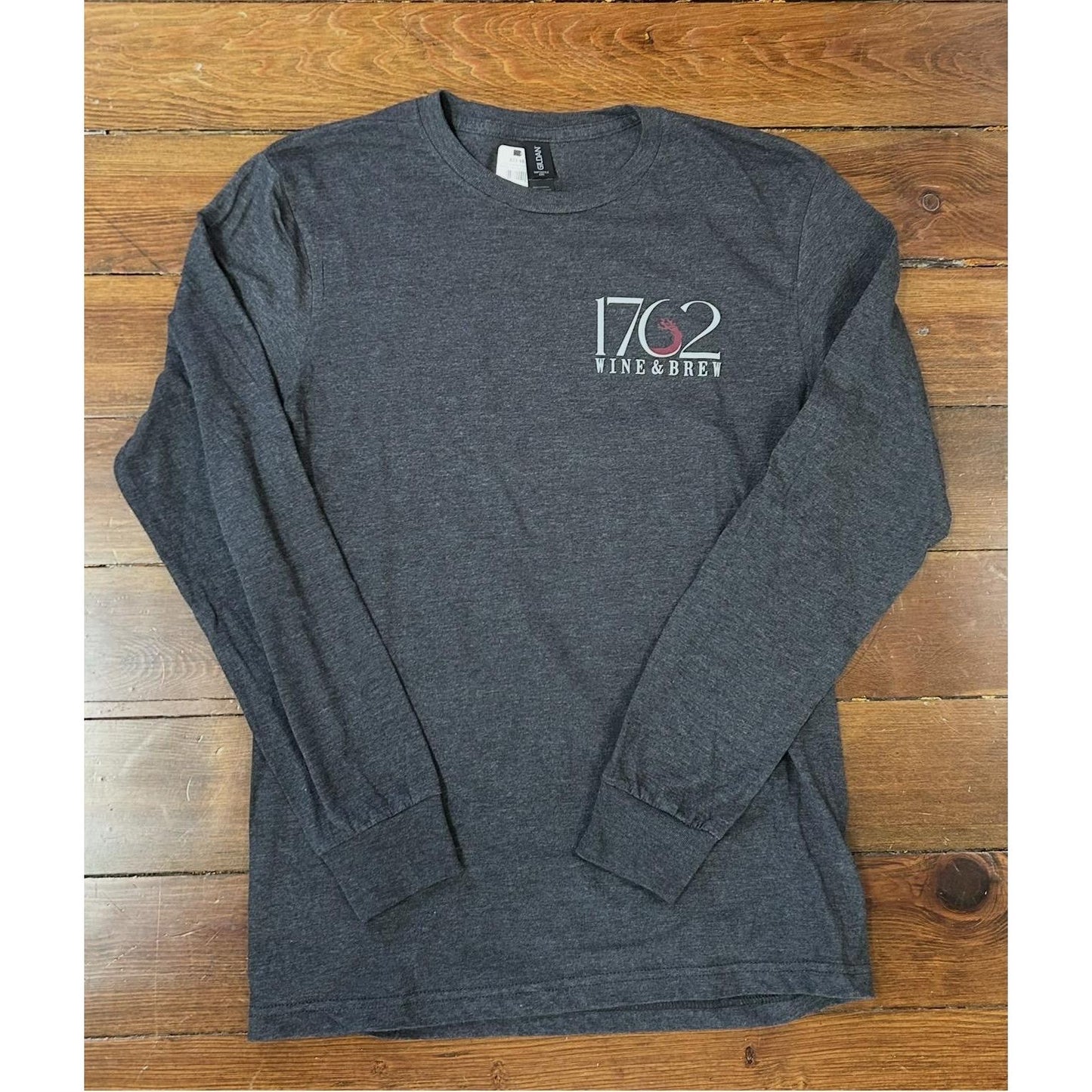 1762 Wine & Brew Long Sleeve Tee (Dark Grey)