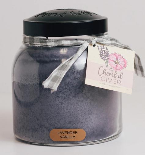 A Cheerful Giver Candle Lavender Vanilla Candle (34oz)