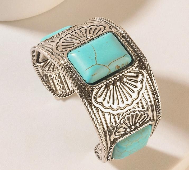 Desert Sentinel Bracelet in Navajo Teal