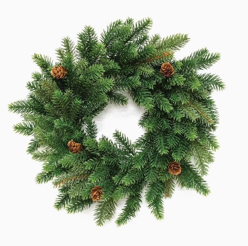 Norfolk Island Pine Candle Ring, 6"