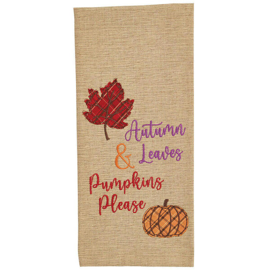 Autumn Leaves Dishtowel