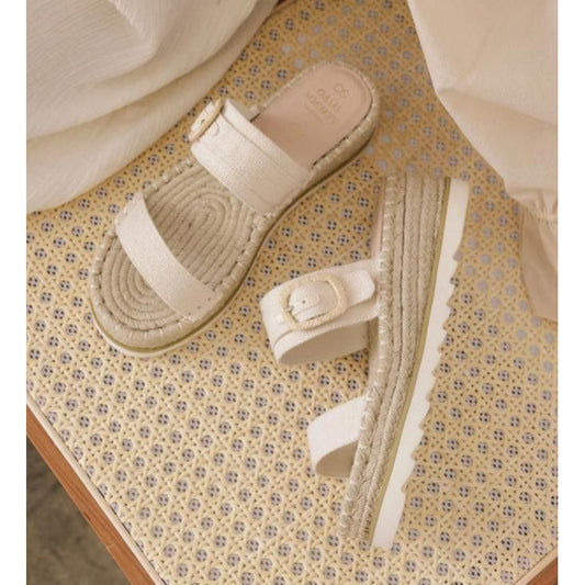 The Reese Beige- Platform Sandal