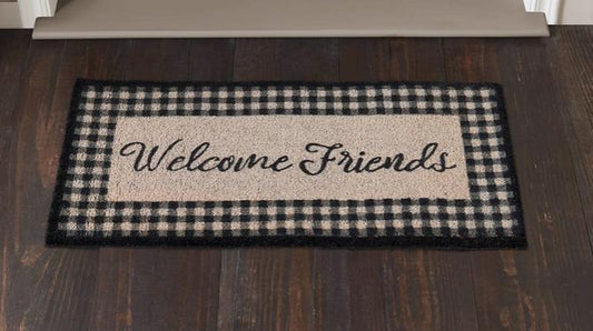 Finders Keepers Welcome Friends Coir Rug Rectangle (17x36)