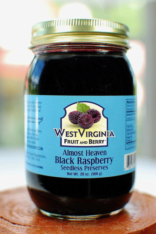 West Virginia Fruit & Berry Almost Heaven Black Raspberry Seedless Preserves