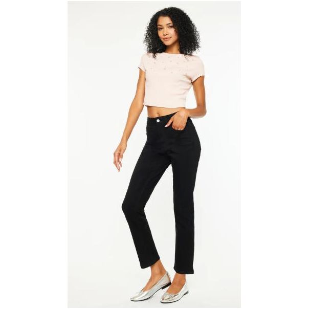 Estelle High Rise Slim Straight Leg Jeans