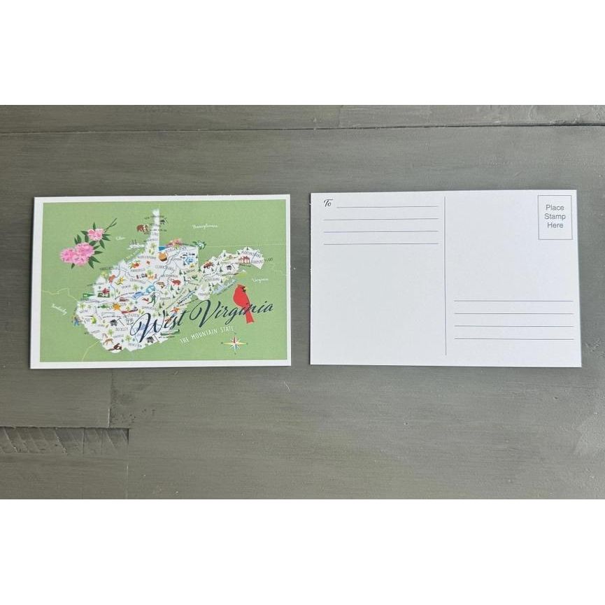 West Virginia 4" X 6" Postcard