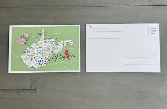 West Virginia 4" X 6" Postcard