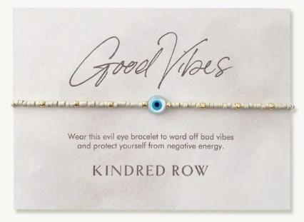 Evil Eye Beaded Bracelet (Cloud)