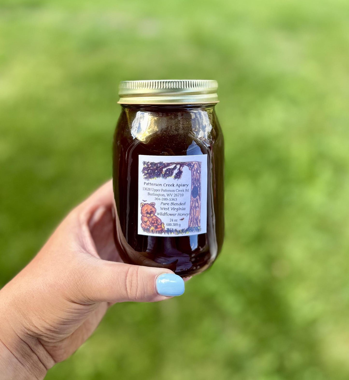Patterson Creek Apiary Honey Jar