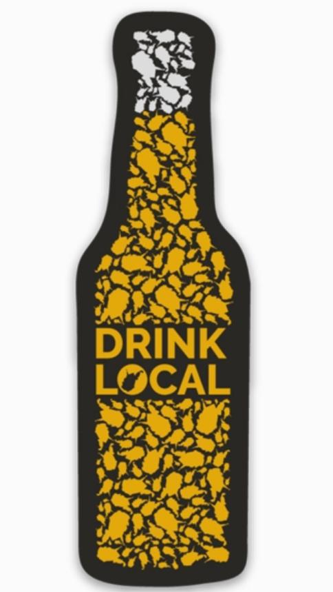 Drink Local Bottle Magnet