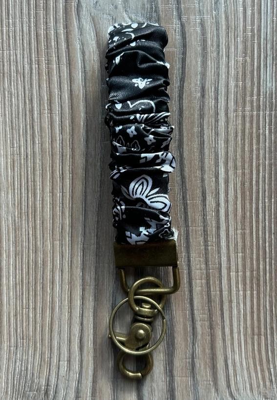 Silky Scrunchie Wristlet Keychain