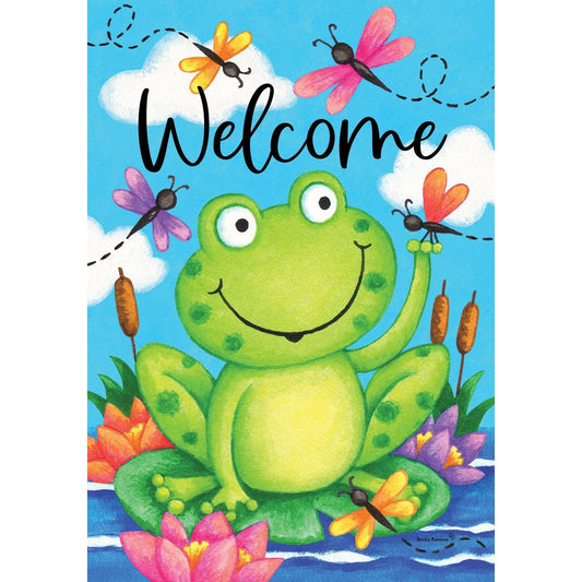 Frog and Dragonfly Flag
