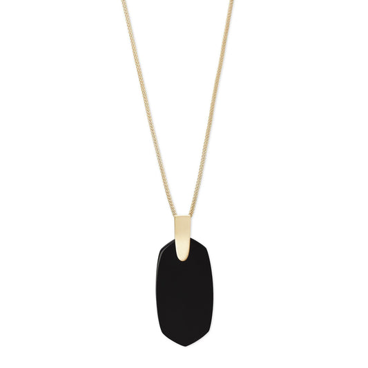 Kendra Scott Inez Necklace in Black Opaque