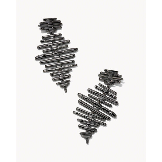Kendra Scott Rylan Statement Earrings in Gunmetal
