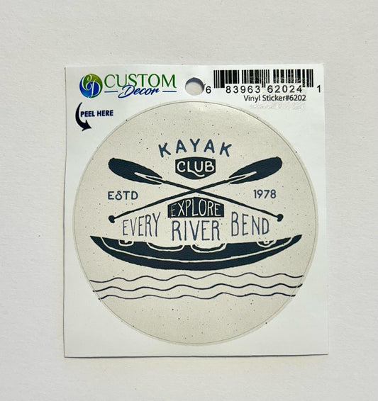 Vinyl Sticker (Kayak Club)