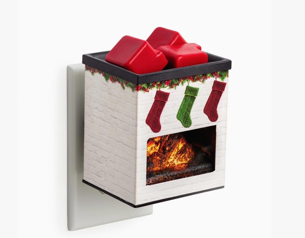 Pluggable Fragrance Warmer-Premium Holiday Fireplace