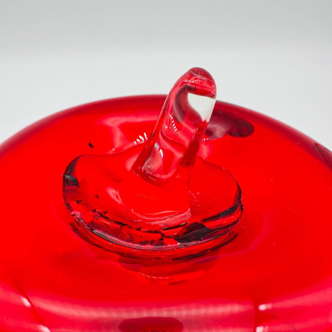 Blenko Glass Apple (Ruby)