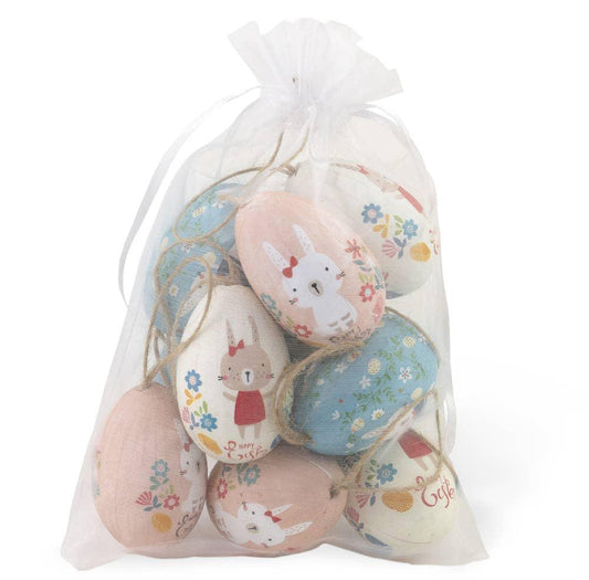 Playful Bunnies Bagged Eggs Easter Décor Bag of 12