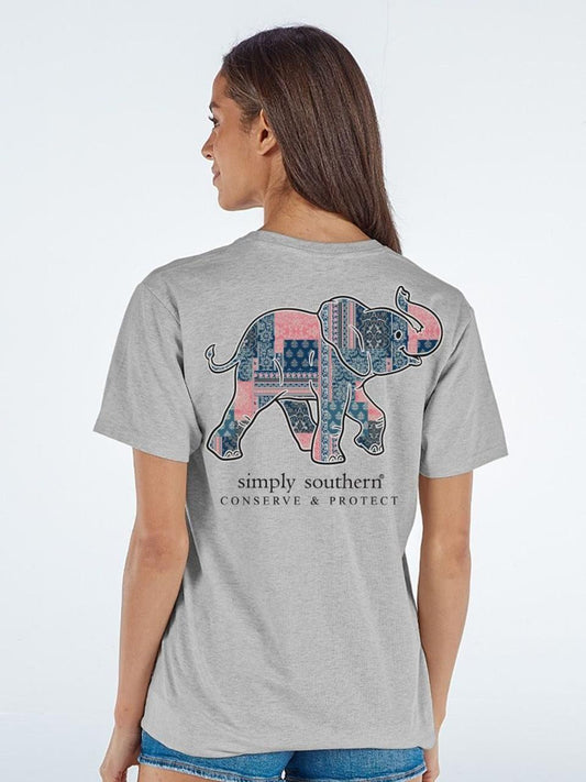 Simply Southern Short Sleeve Track Elephant Tee