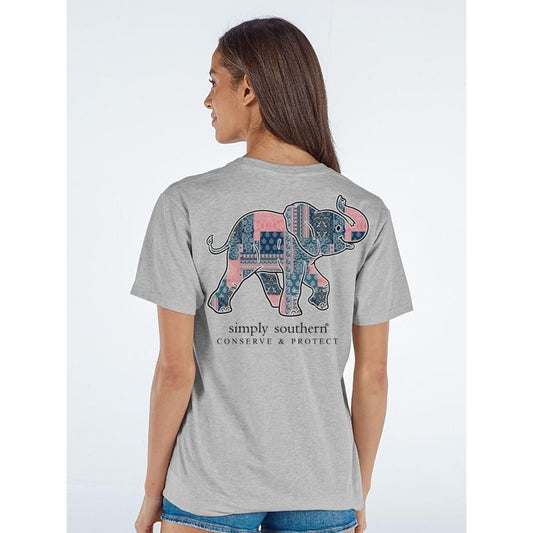 Simply Southern Short Sleeve Track Elephant Tee