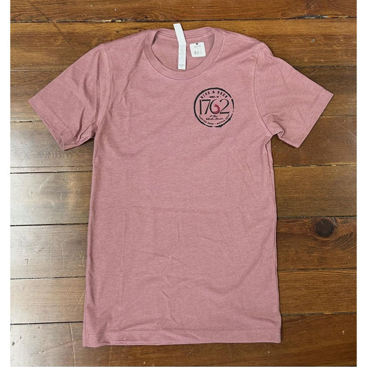 1762 Wine & Brew Circle Logo Tee (Mauve)