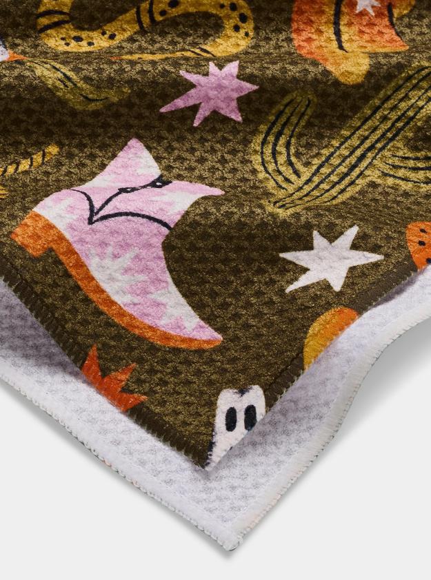 Geometry Kitchen Tea Towel Wild Cowboy