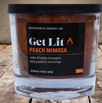 McCall's Peach Mimosa Get Lit Candle (16oz)