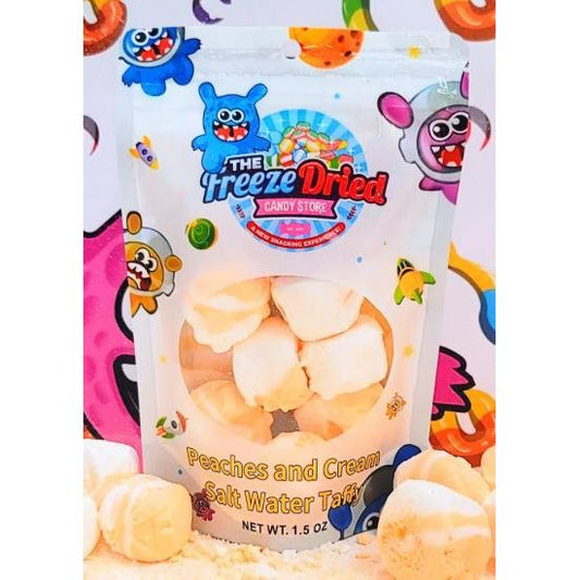 Freeze Dried Peaches and Cream Salt Water Taffy